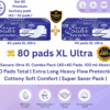 Ultra XL sanitary pads 80 pads combo
